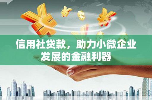台中信用社贷款，助力小微企业发展的金融利器