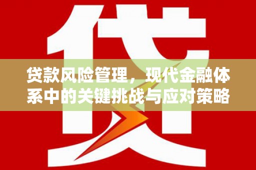 台中贷款风险管理，现代金融体系中的关键挑战与应对策略